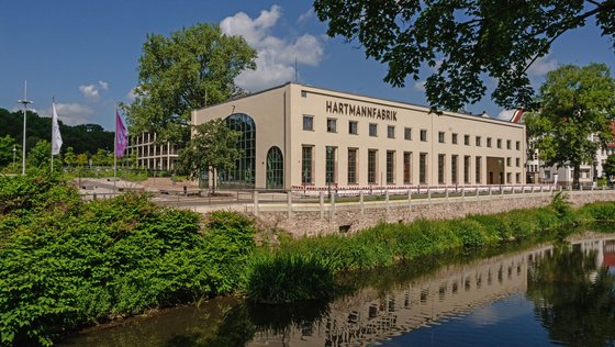 Maschinenhalle der Hartmannfabrik in Chemnitz.