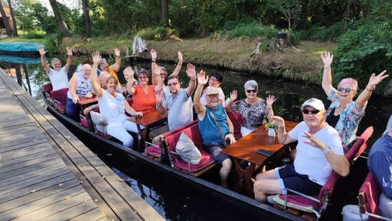 ARCD-Ortsclub-Mitglieder bei Bootsfahrt im Spreewald